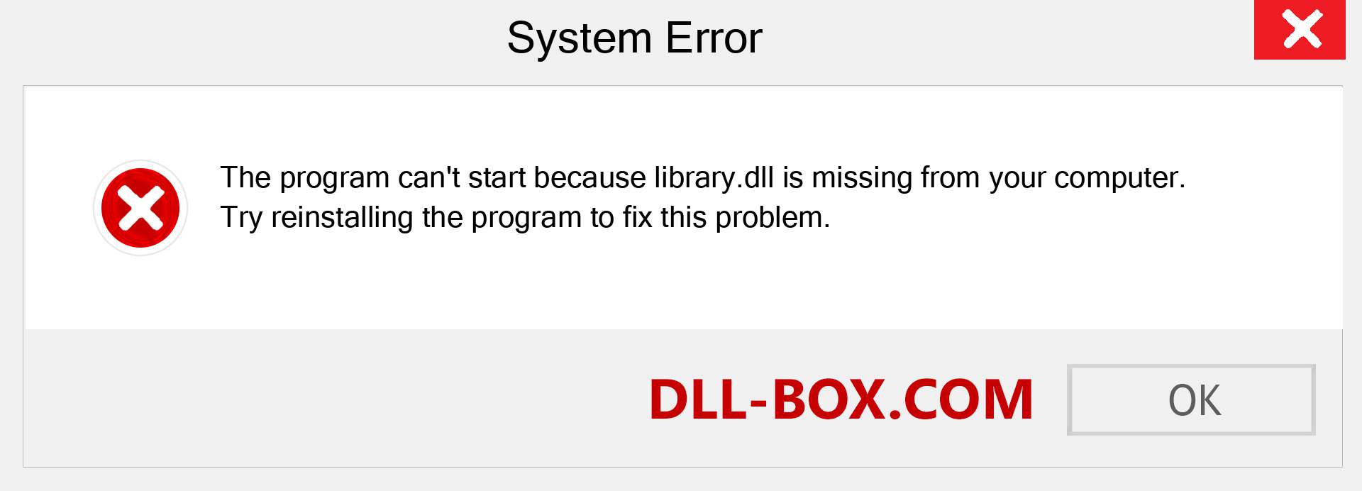  library.dll file is missing?. Download for Windows 7, 8, 10 - Fix  library dll Missing Error on Windows, photos, images