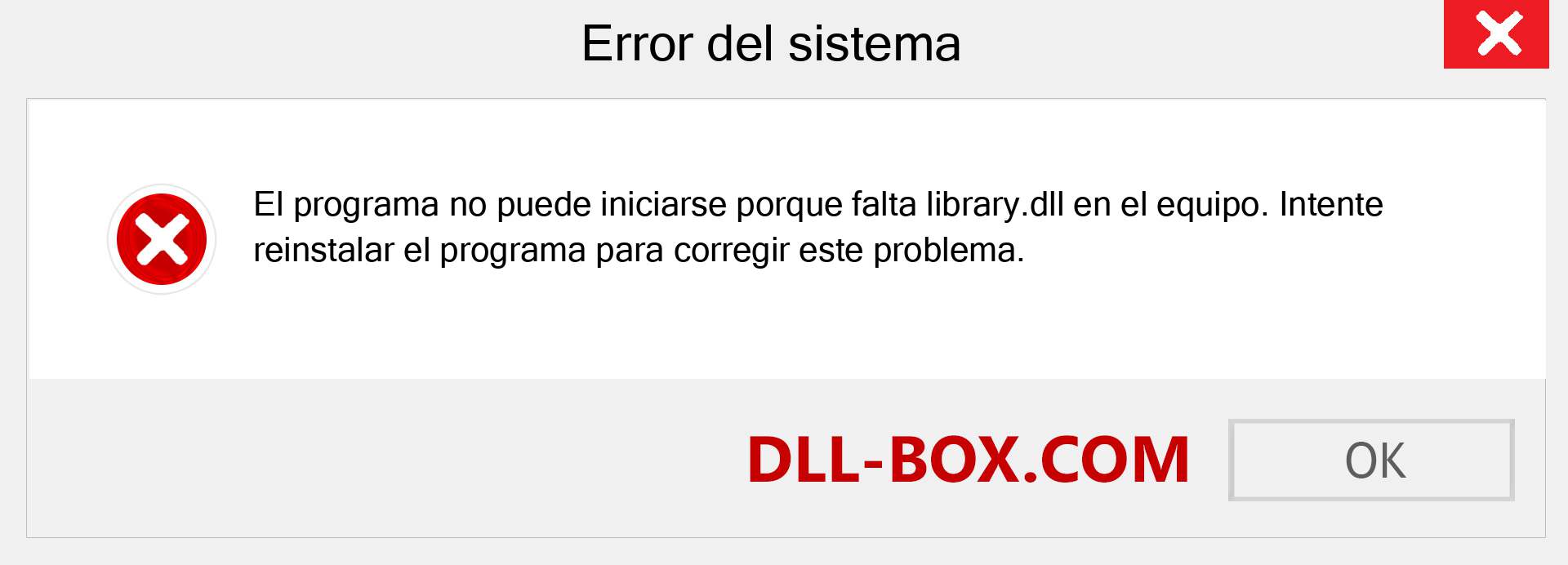 ¿Falta el archivo library.dll ?. Descargar para Windows 7, 8, 10 - Corregir library dll Missing Error en Windows, fotos, imágenes